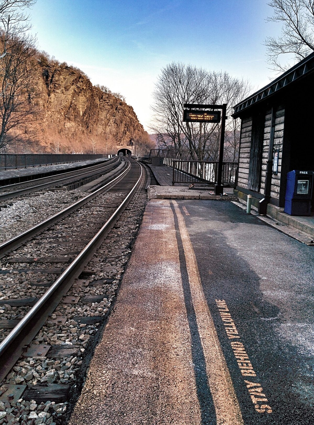 Historic lower town of Harpers Ferry at the confluence of the Potomac and Shenandoah rivers