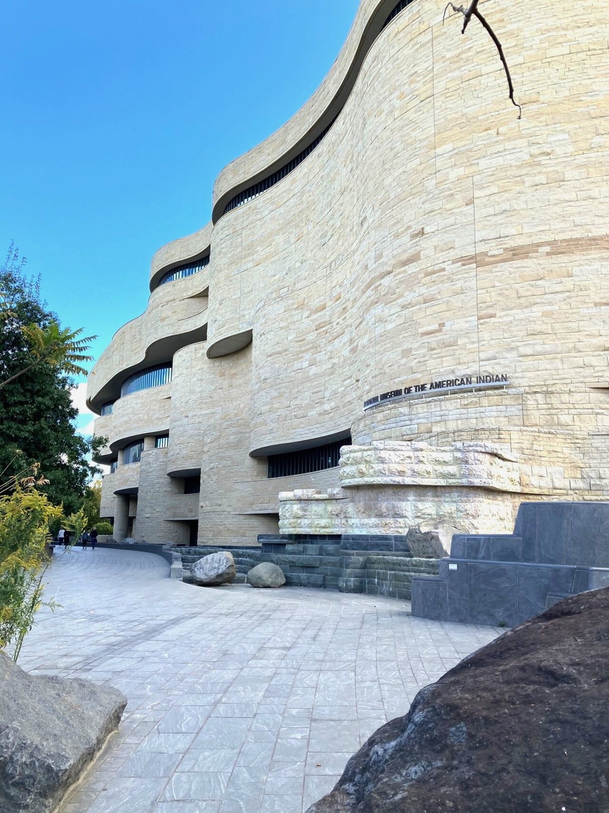 National Museum of the American Indian curved limestone exterior