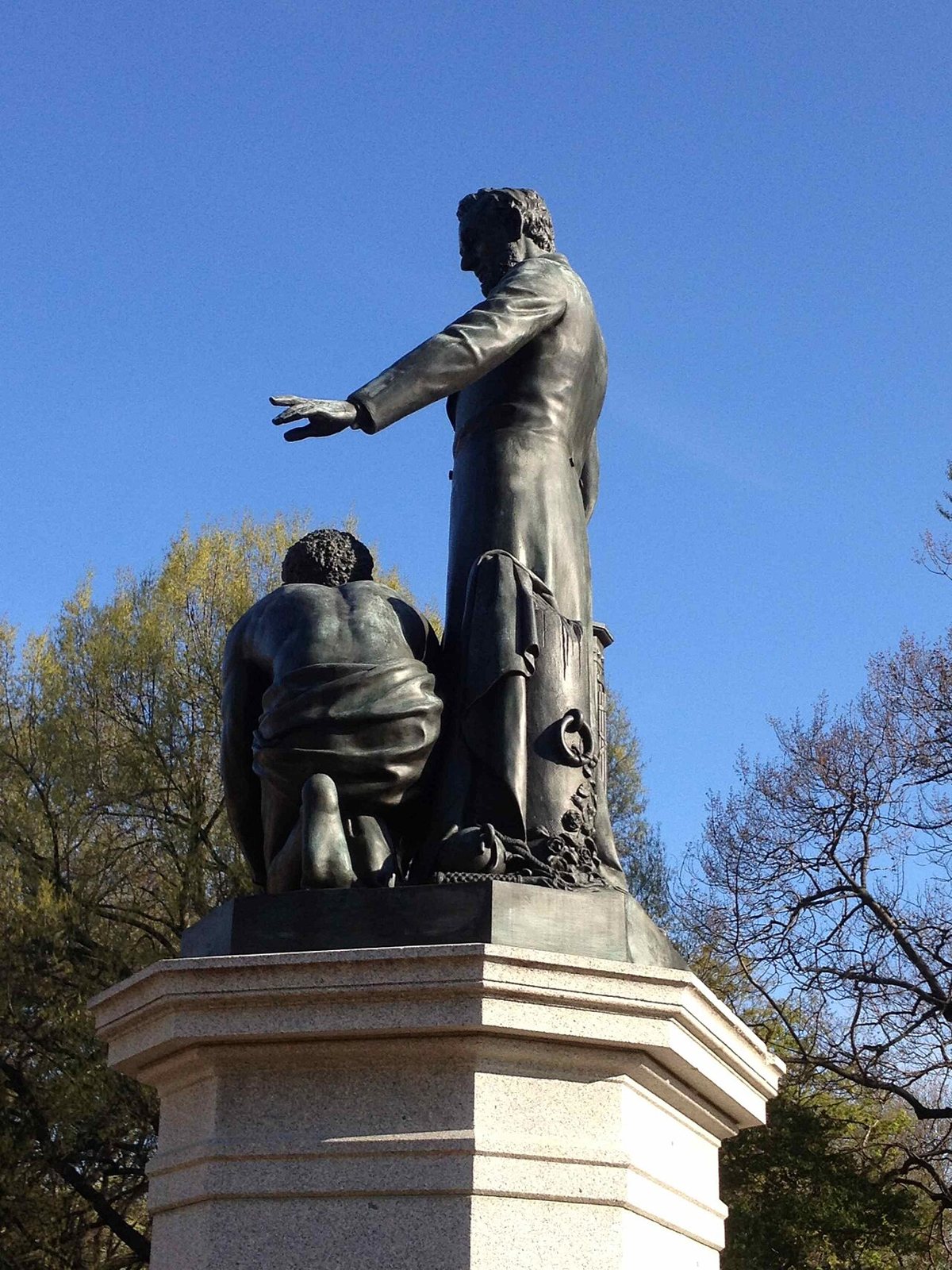 The Emancipation Memorial at Lincoln Park on Capitol Hill in Washington DC
